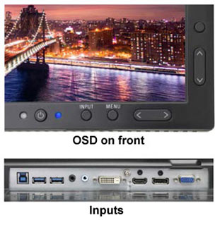 Canvys Touch Integrated 21.3” High Performance LCD Display OSD on front